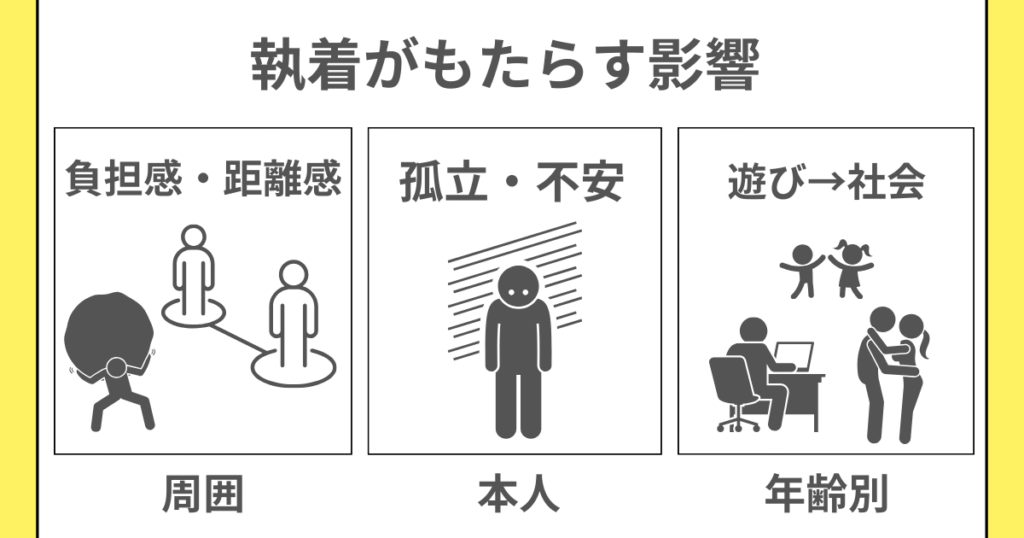 アスペルガー(ASD)の執着が本人・周囲・年齢差によって与える影響